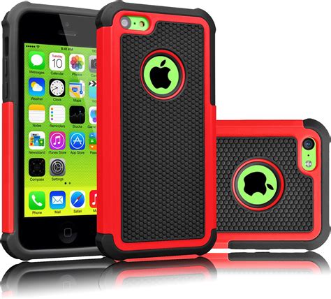 for iPhone 5C Case, for iPhone 5C Cover, Shock Absorbing Hard .